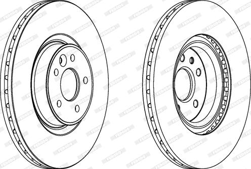 Ferodo DDF1680 - Brake Disc autospares.lv