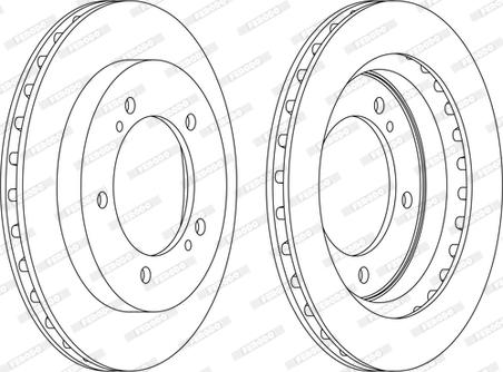 Ferodo DDF1687C - Brake Disc autospares.lv