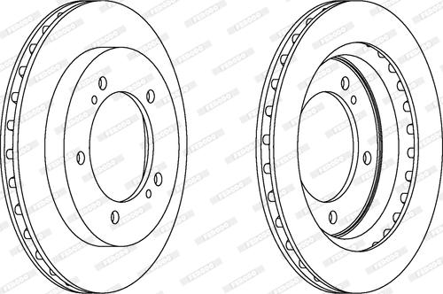 Ferodo DDF1687 - Brake Disc autospares.lv