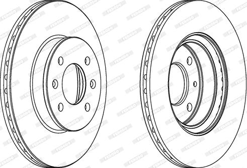 Ferodo DDF1636 - Brake Disc autospares.lv