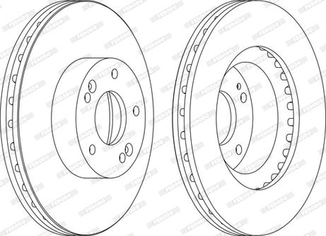 Ferodo DDF1630C-D - Brake Disc autospares.lv