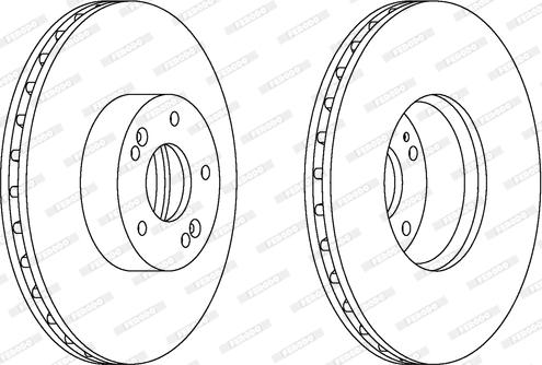 Ferodo DDF1631C-1 - Brake Disc autospares.lv