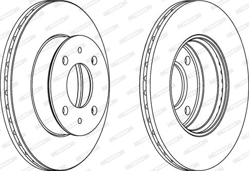 Ferodo DDF1632 - Brake Disc autospares.lv