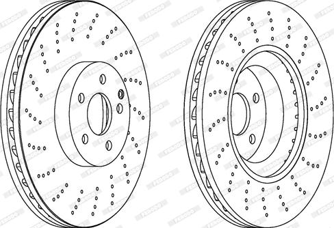 Ferodo DDF1637 - Brake Disc autospares.lv