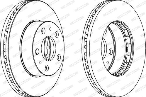 Ferodo DDF163 - Brake Disc autospares.lv