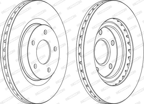 Ferodo DDF1624C-D - Brake Disc autospares.lv