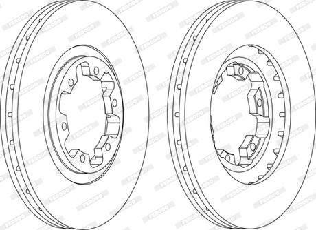 Ferodo DDF1626C - Brake Disc autospares.lv