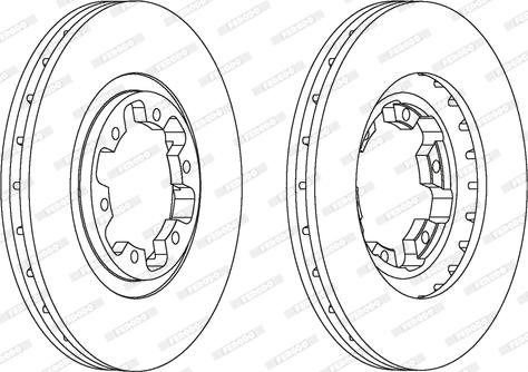 Ferodo DDF1626 - Brake Disc autospares.lv