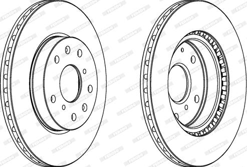 Ferodo DDF1620C - Brake Disc autospares.lv