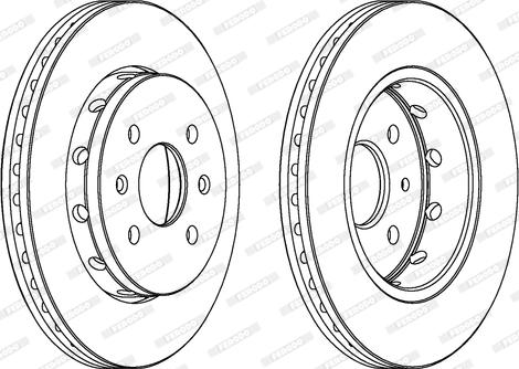 Ferodo DDF1628 - Brake Disc autospares.lv