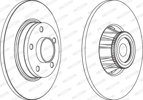 Ferodo DDF1623-1 - Brake Disc autospares.lv