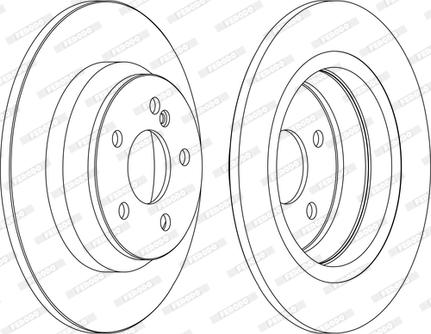 Ferodo DDF1675C - Brake Disc autospares.lv