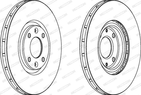 Ferodo DDF1676C - Brake Disc autospares.lv