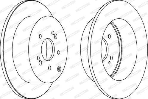 Ferodo DDF1671C - Brake Disc autospares.lv