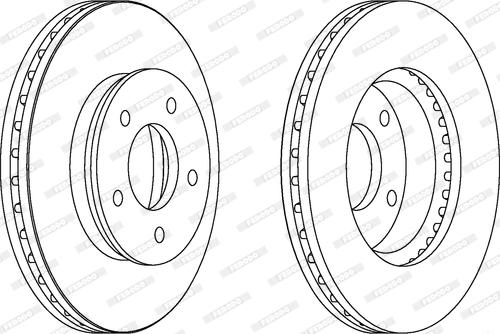 Ferodo DDF1673 - Brake Disc autospares.lv