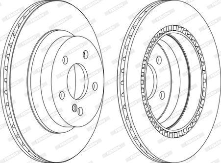 Ferodo DDF1672C-1-D - Brake Disc autospares.lv