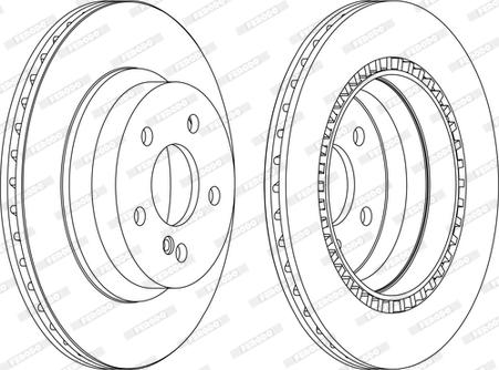 Ferodo DDF1672C - Brake Disc autospares.lv