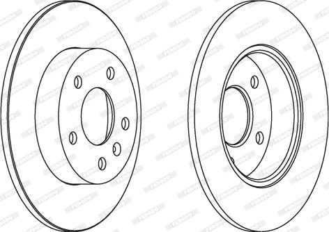 Ferodo DDF1044 - Brake Disc autospares.lv