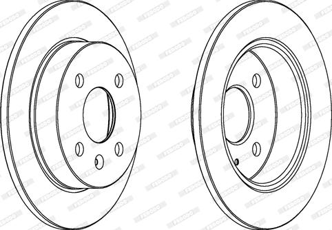 Ferodo DDF1043C - Brake Disc autospares.lv