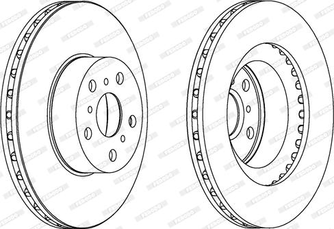 Ferodo DDF1055 - Brake Disc autospares.lv