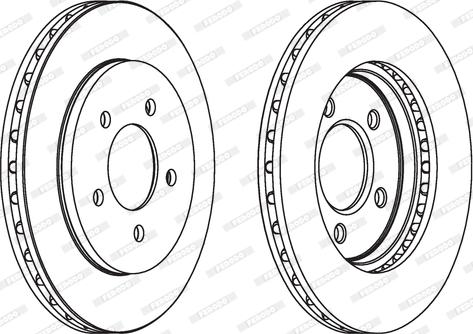 Ferodo DDF1058C - Brake Disc autospares.lv