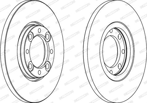 Ferodo DDF105 - Brake Disc autospares.lv