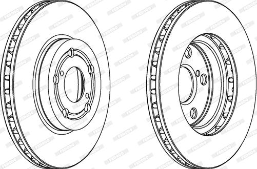 Ferodo DDF1064 - Brake Disc autospares.lv