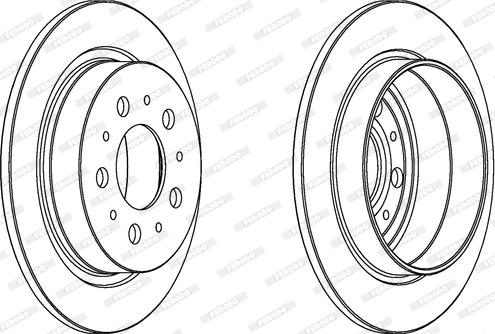 Ferodo DDF1060 - Brake Disc autospares.lv