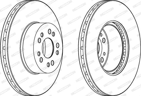 Ferodo DDF1061C-1 - Brake Disc autospares.lv