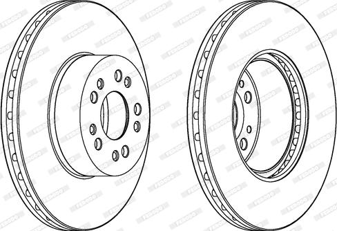 Ferodo DDF106-1 - Brake Disc autospares.lv