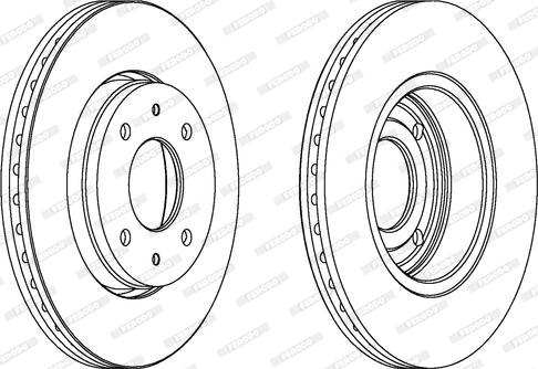 Ferodo DDF1068C - Brake Disc autospares.lv