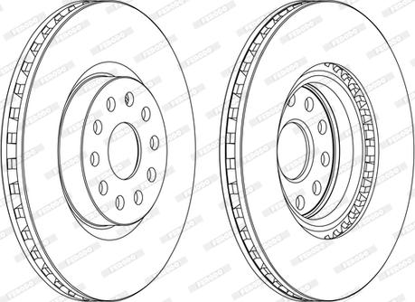 Ferodo DDF1062C - Brake Disc autospares.lv