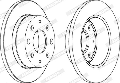 Ferodo DDF106X - Brake Disc autospares.lv