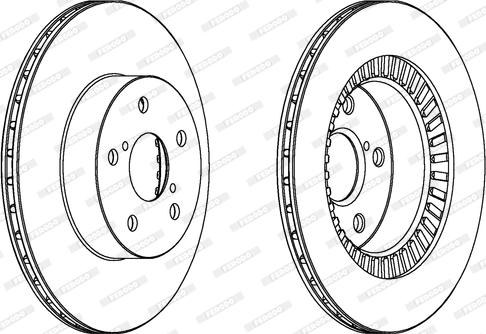 Ferodo DDF1009C - Brake Disc autospares.lv