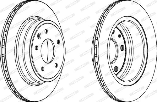 Ferodo DDF1004 - Brake Disc autospares.lv