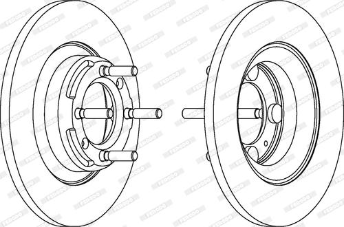 Ferodo DDF101 - Brake Disc autospares.lv