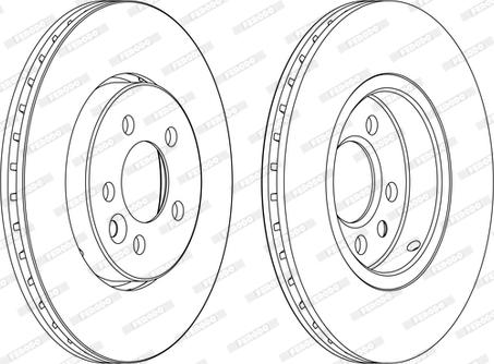 Ferodo DDF1080C-D - Brake Disc autospares.lv