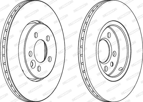 Ferodo DDF1080 - Brake Disc autospares.lv