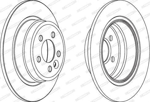 Ferodo DDF108-1 - Brake Disc autospares.lv