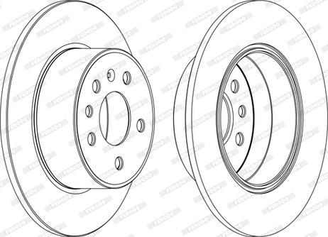 Ferodo DDF1083C - Brake Disc autospares.lv