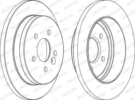 Ferodo DDF1037C - Brake Disc autospares.lv