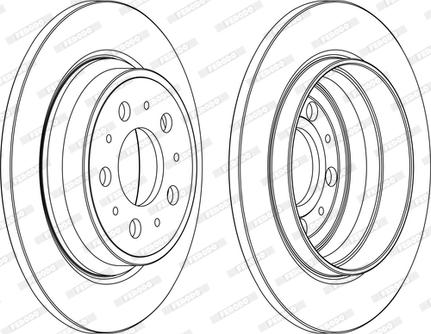 Ferodo DDF1079C-1-D - Brake Disc autospares.lv