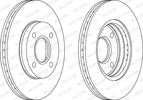 Ferodo DDF1072C - Brake Disc autospares.lv