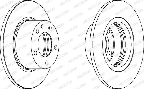 Ferodo DDF119 - Brake Disc autospares.lv