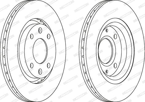 Ferodo DDF1140C - Brake Disc autospares.lv