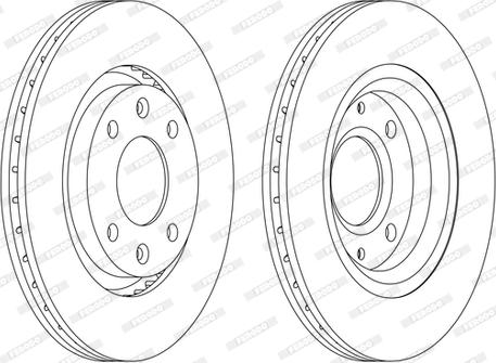 Ferodo DDF1140P-D - Brake Disc autospares.lv