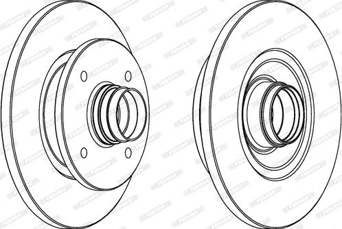 Ferodo DDF114 - Brake Disc autospares.lv