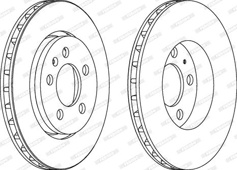 Ferodo DDF1154C - Brake Disc autospares.lv