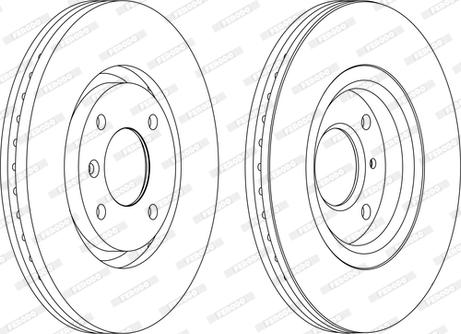 Ferodo DDF1152P-D - Brake Disc autospares.lv