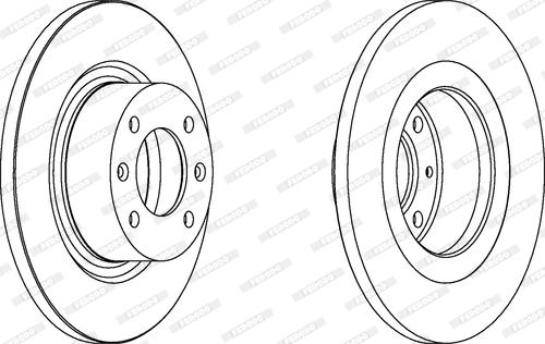 Ferodo DDF1157C - Brake Disc autospares.lv